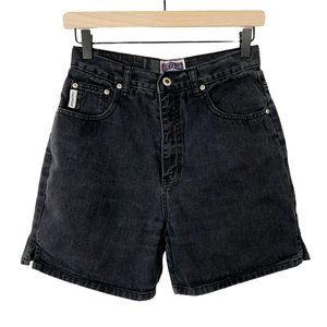 Vintage Rigid Denim Shorts Ultra High Rise Ribcage Relaxed Fit Mom Wedgie Jeans